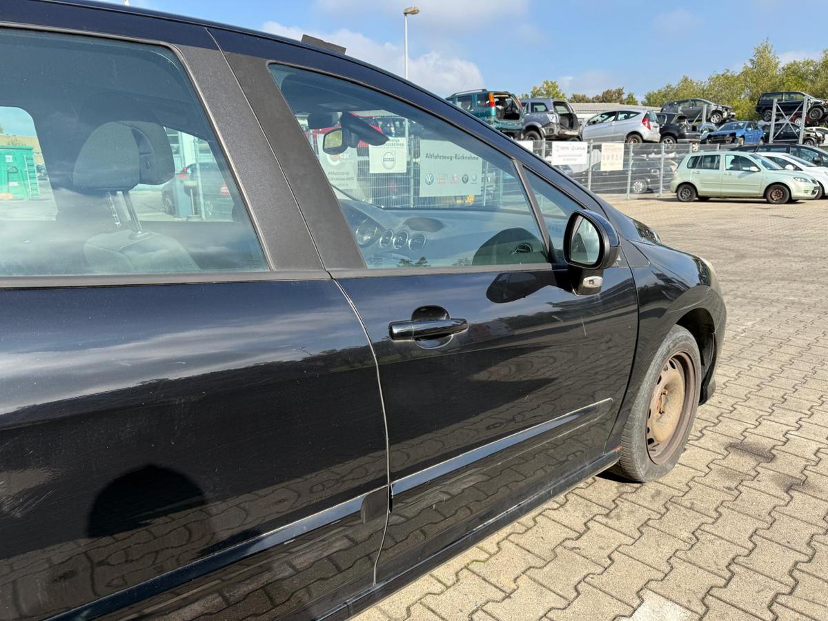 Peugeot 308 I original Tür vorn rechts KTV Schwarz Perla Nera Rohbau BJ09